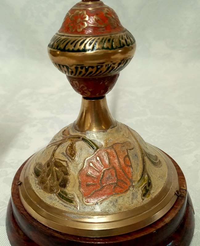 Vintage Scales of Justice - Brass, Enamel and Cloisonne