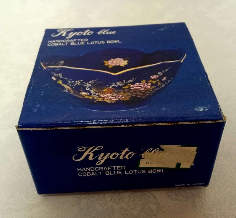 Kyoto Handcrafted cobolt blue Lotis Bowl.
