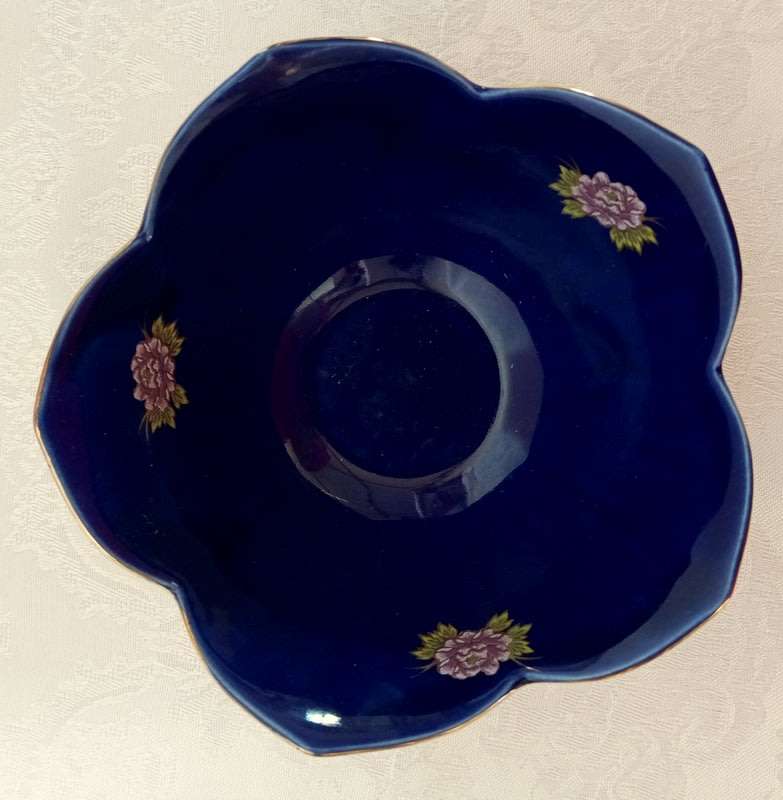 Kyoto Handcrafted cobolt blue Lotis Bowl.