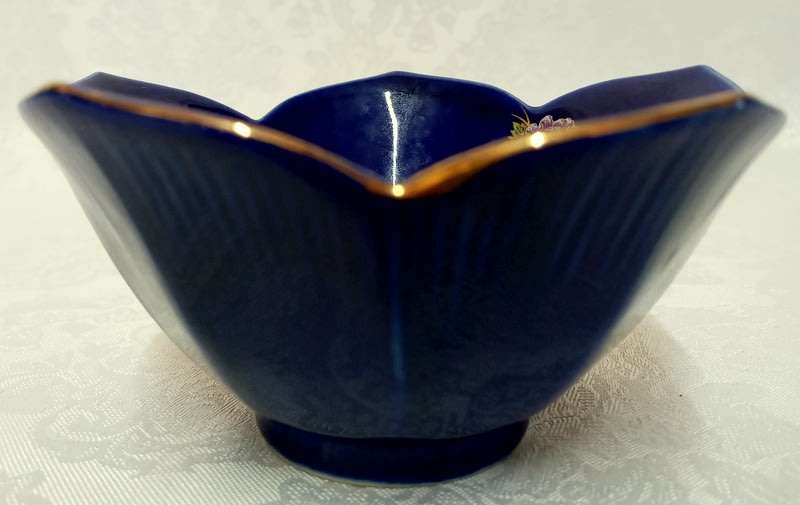 Kyoto Handcrafted cobolt blue Lotis Bowl.