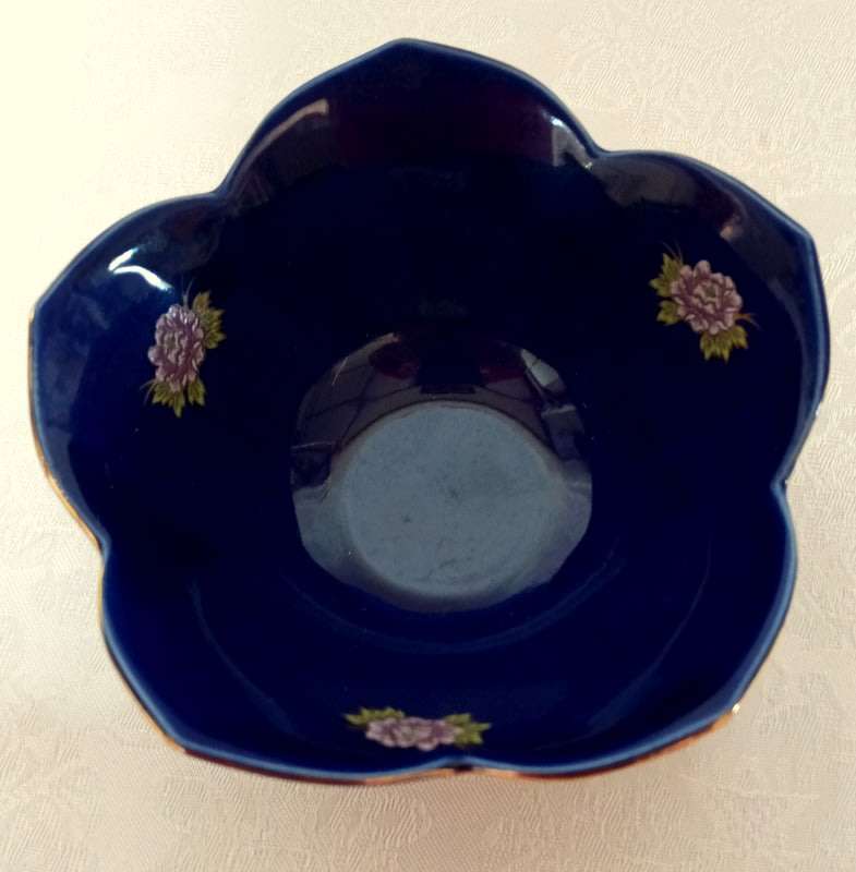 Kyoto Handcrafted cobolt blue Lotis Bowl.