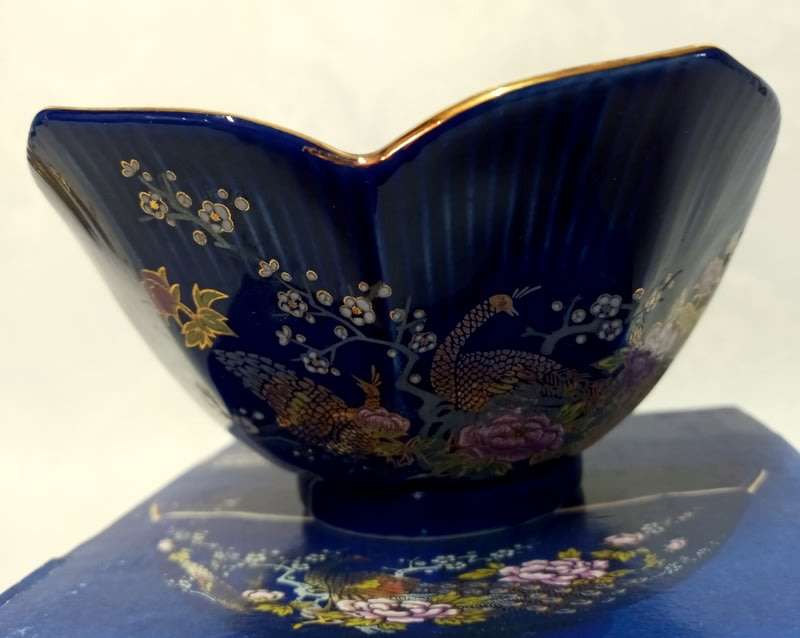 Kyoto Handcrafted cobolt blue Lotis Bowl.