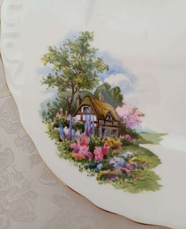 Royal Vale Large Bone China Cake Plate