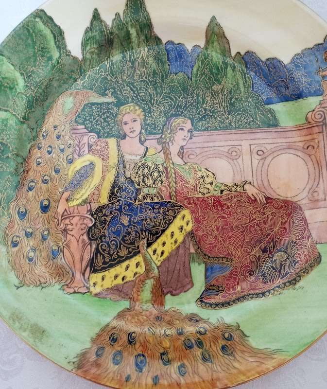 Extremely Rare Royal Doulton "CHIVALRY" Series Ware Plate 1930  1940