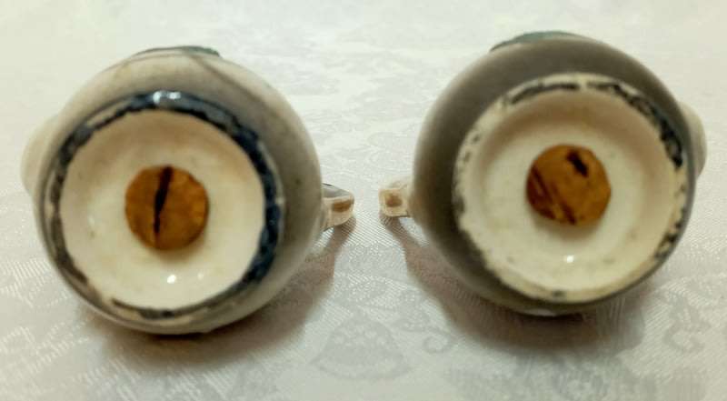 Vintage Oriental Salt & Pepper Cellars (please read description)