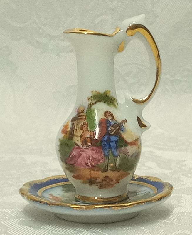 Miniature Limoges Jug & Plate