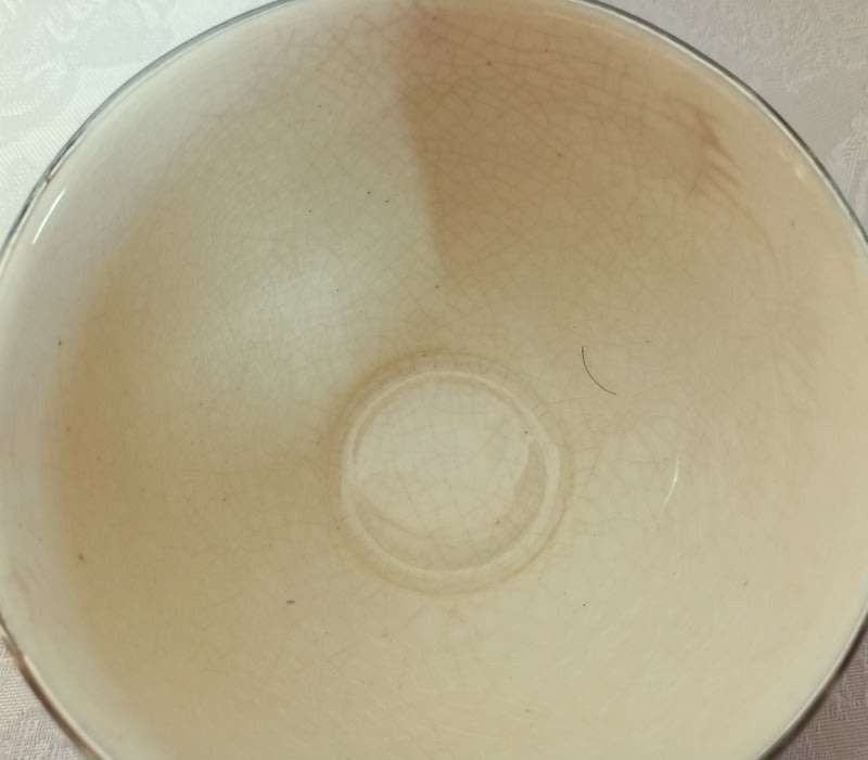 PotLIZ Hand Thrown, collectible ceramic pottery cups and saucers (six)