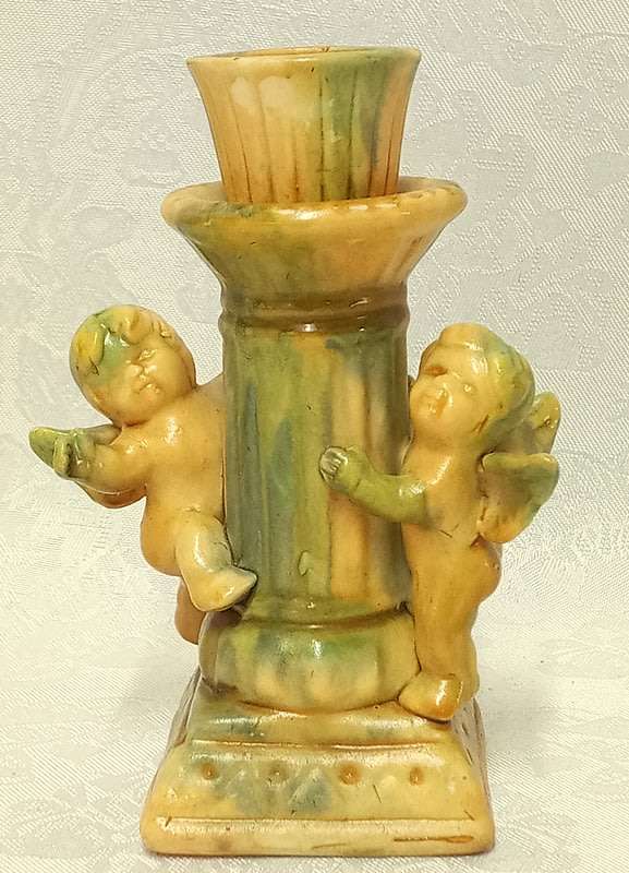 Timeless  Vintage Candle holders with Cherubs
