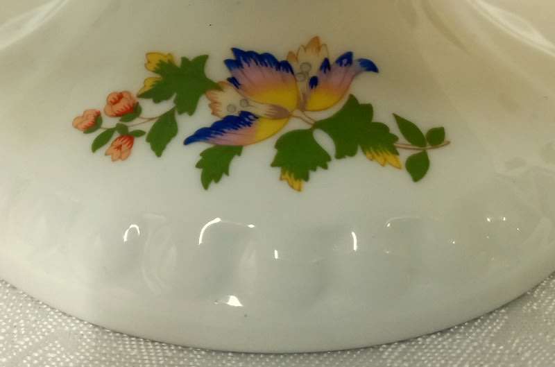Rare  AYNSLEY Cottage Garden Footed  Fruit Bowl  Perfect Condition