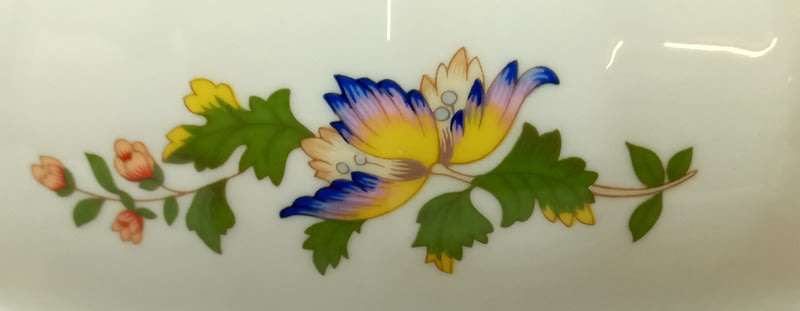 Rare  AYNSLEY Cottage Garden Footed  Fruit Bowl  Perfect Condition