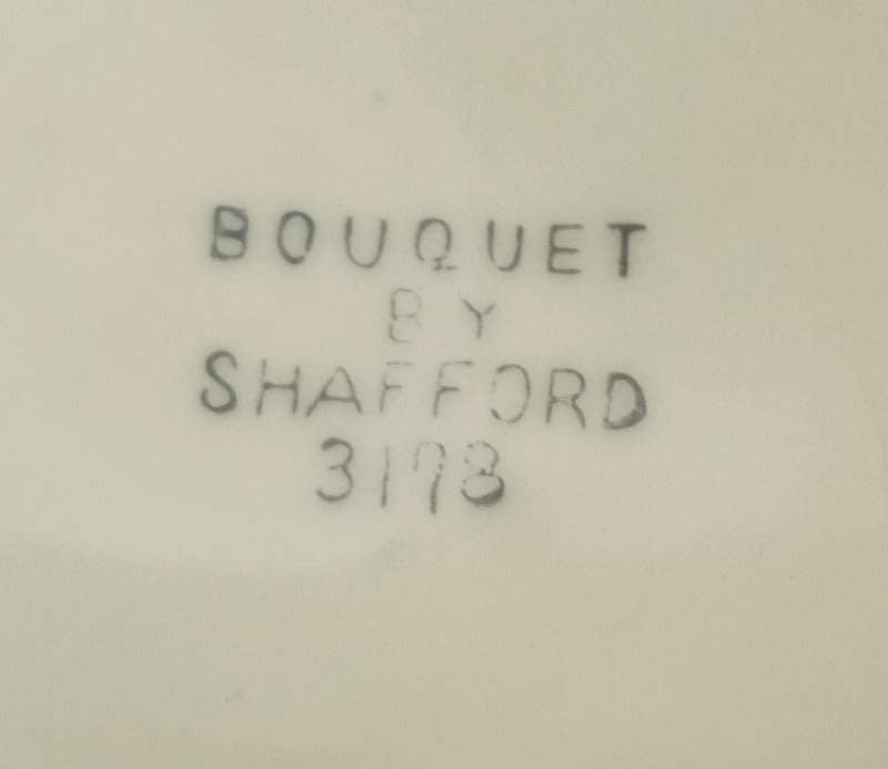 Vintage handled plate by Bouquet by Shafford 3178