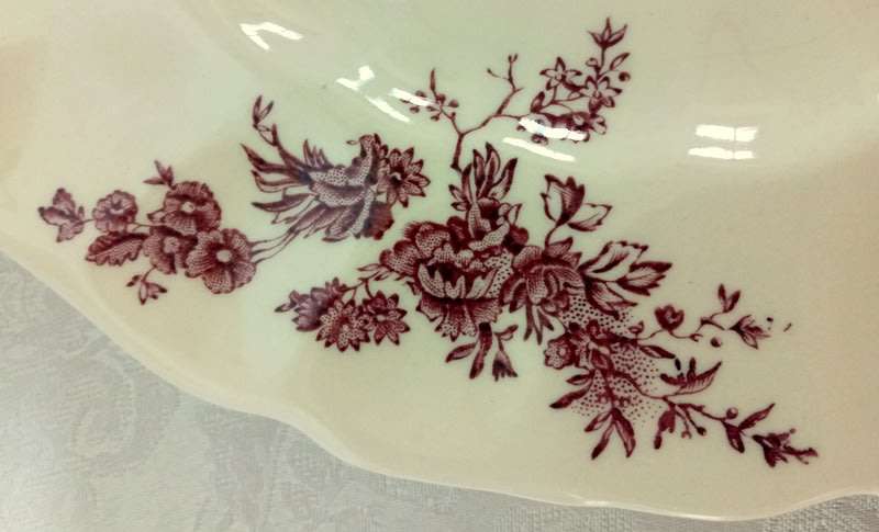 Johnson Brothers, Pastorale Toile De Jouy Plum Dinner Plate