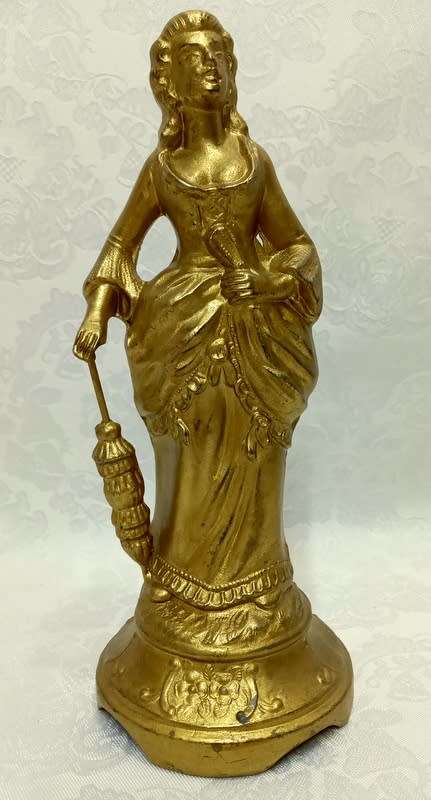 Cast Iron Couple Painted in Gold - Italy