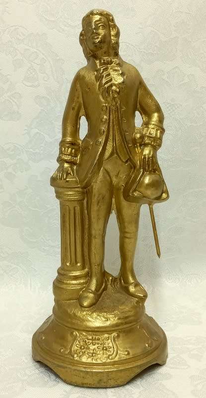 Cast Iron Couple Painted in Gold - Italy