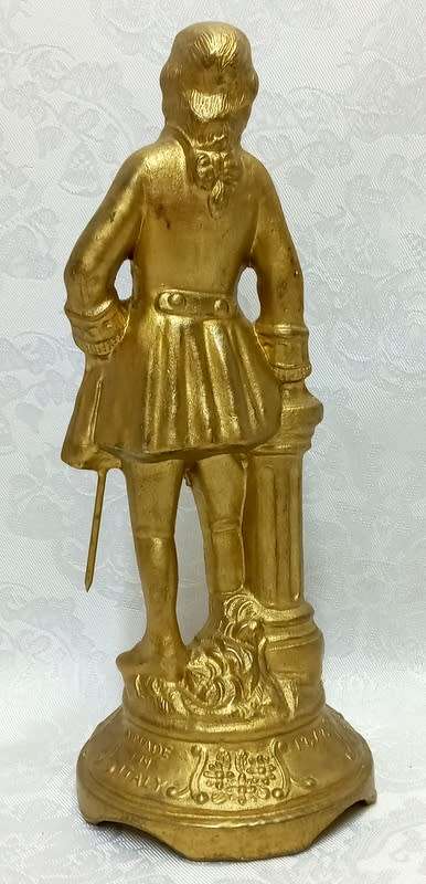 Cast Iron Couple Painted in Gold - Italy