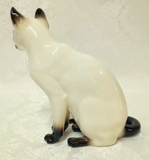 Exquisite pair of Royal Stafford Porcelain Siamese Cats