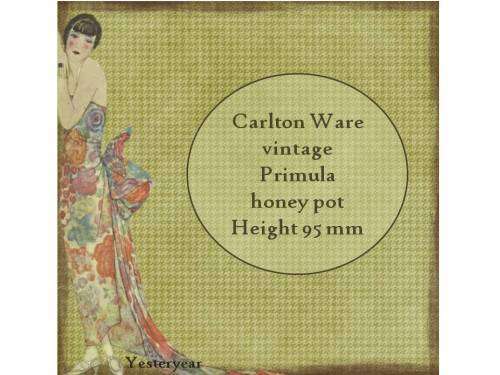 Carlton Ware vintage  Primula  honey pot