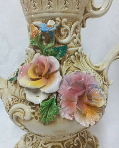 Impressive Vintage  CAPODIMONTE large teapot