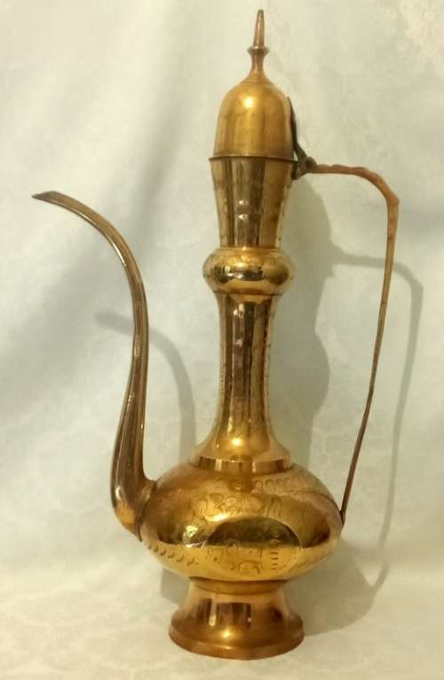 Vintage Indian Aftaba Pitcher