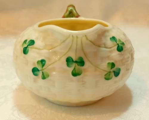 Belleek China Shamrock Cream Jug - Ireland