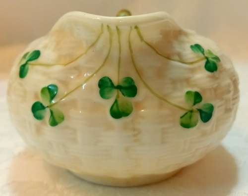 Belleek China Shamrock Cream Jug - Ireland