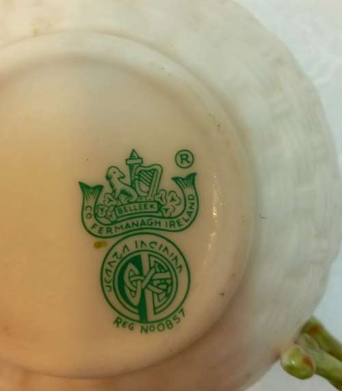 Belleek China Shamrock Cream Jug - Ireland