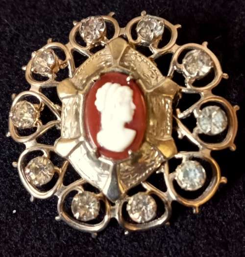 Vintage Costume Brooch and Screw on Earrings