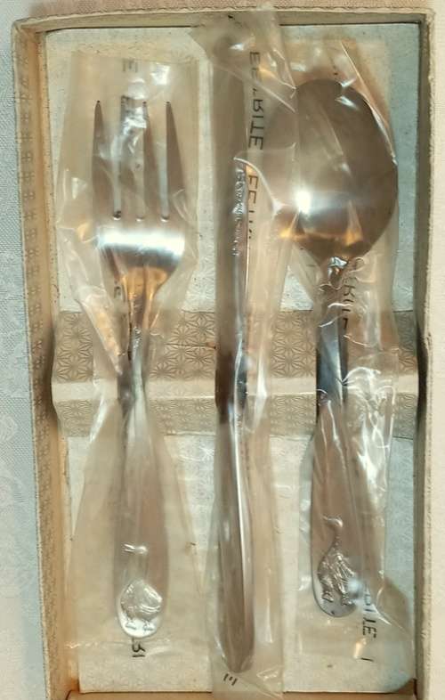Vintage Eetrite Childrens Cutlery Set