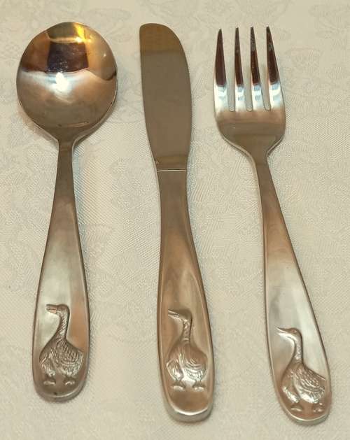Vintage Eetrite Childrens Cutlery Set