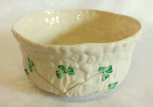 Belleek Shamrock Bon Bon Bowl