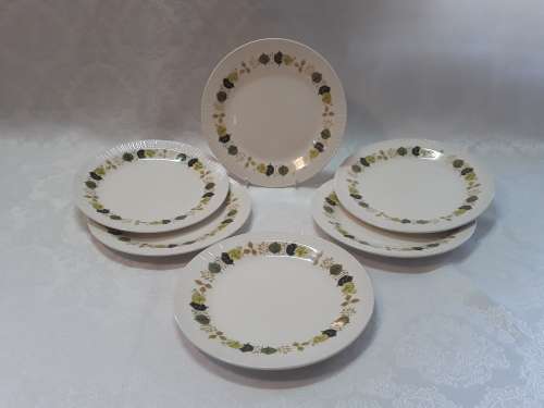 Six Continental Side Plates
