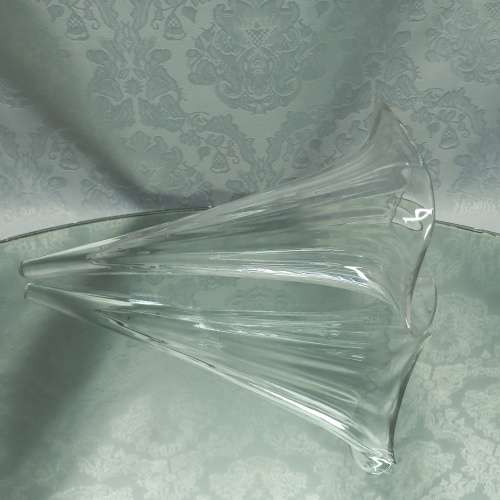 Epergne centerpiece with glass trumpet