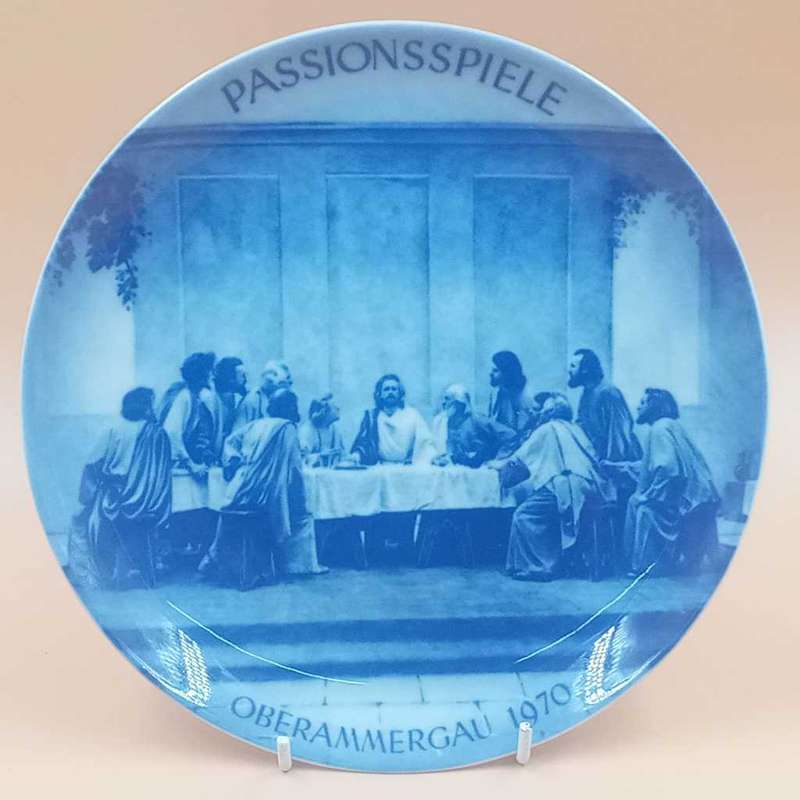 1970 Passionsspiele Oberammergau Passion Play plate Kaiser West Germany