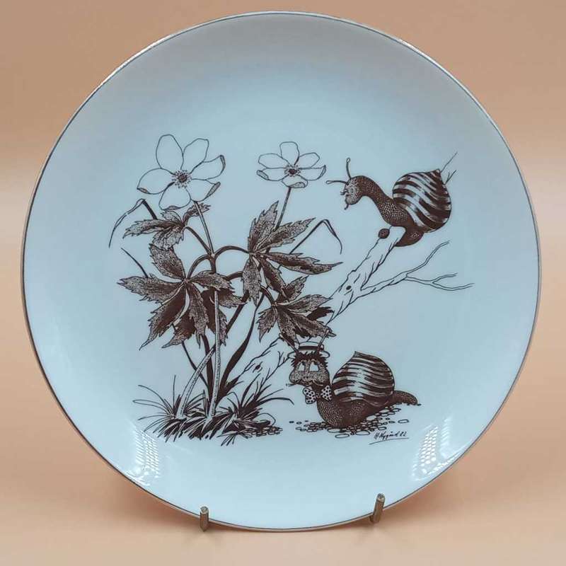 Dyrvik, Norway plate, signed by the artist