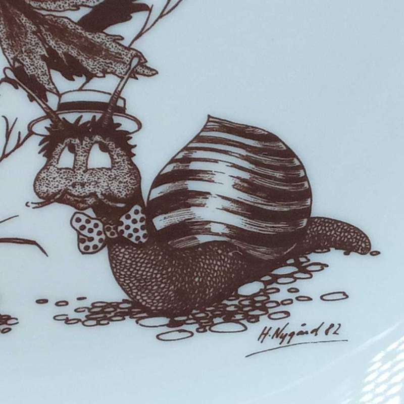 Dyrvik, Norway plate, signed by the artist