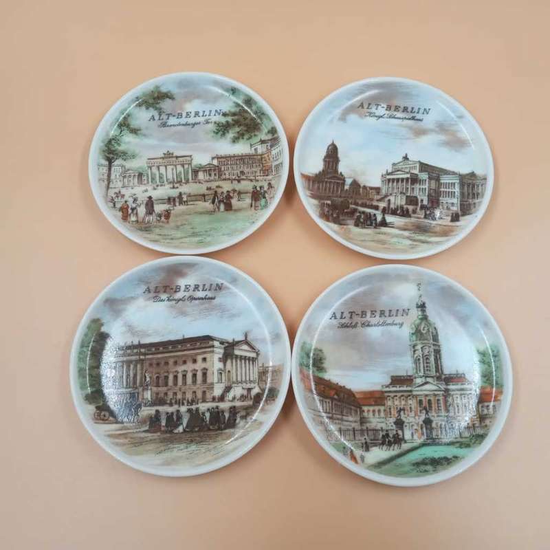 Vintage Kaiser West German Porcelain Coasters.