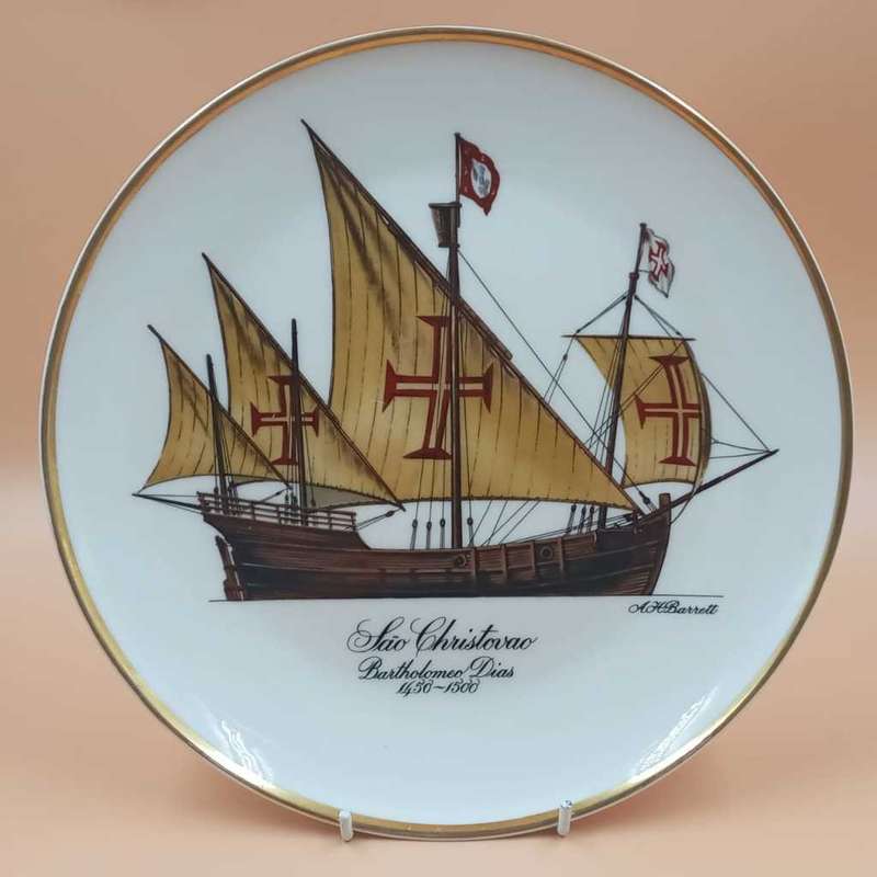 Heritage Porcelain - Bartholomeu Dias 1450 -1500 Scene, Limited Edition Plate