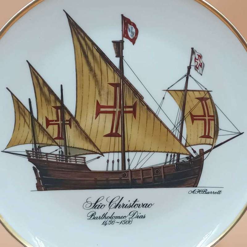 Heritage Porcelain - Bartholomeu Dias 1450 -1500 Scene, Limited Edition Plate