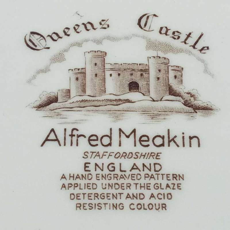 Alfred Meakin, Staffordshire England `Queens Castle` Dinner Plate