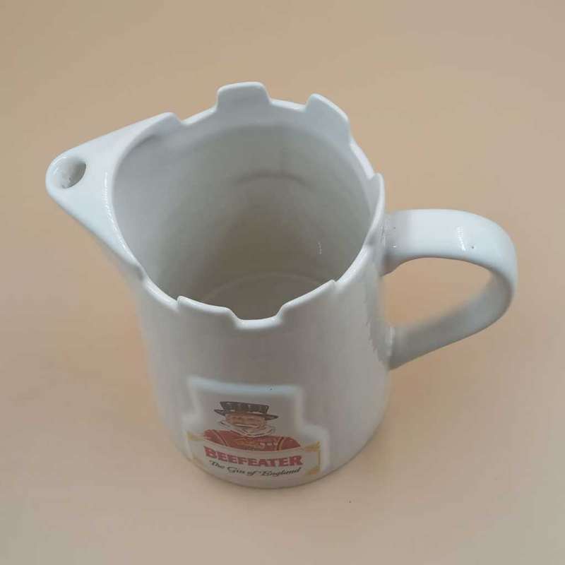 Vintage Beefeater Gin Castle Ceramic Pitcher Stein Mug