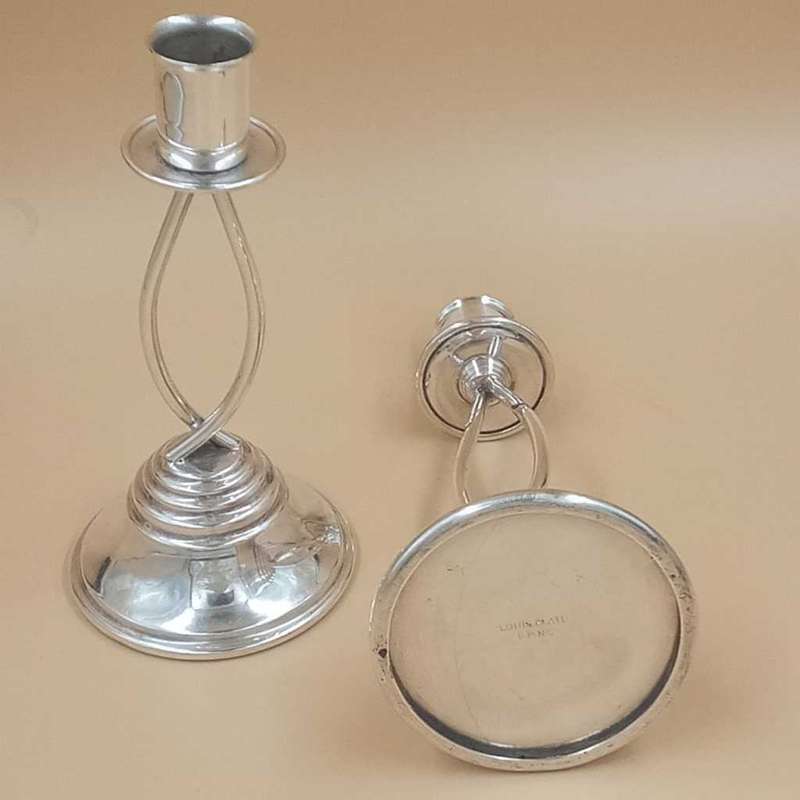Classic Louis Plate EPNS Candle holders