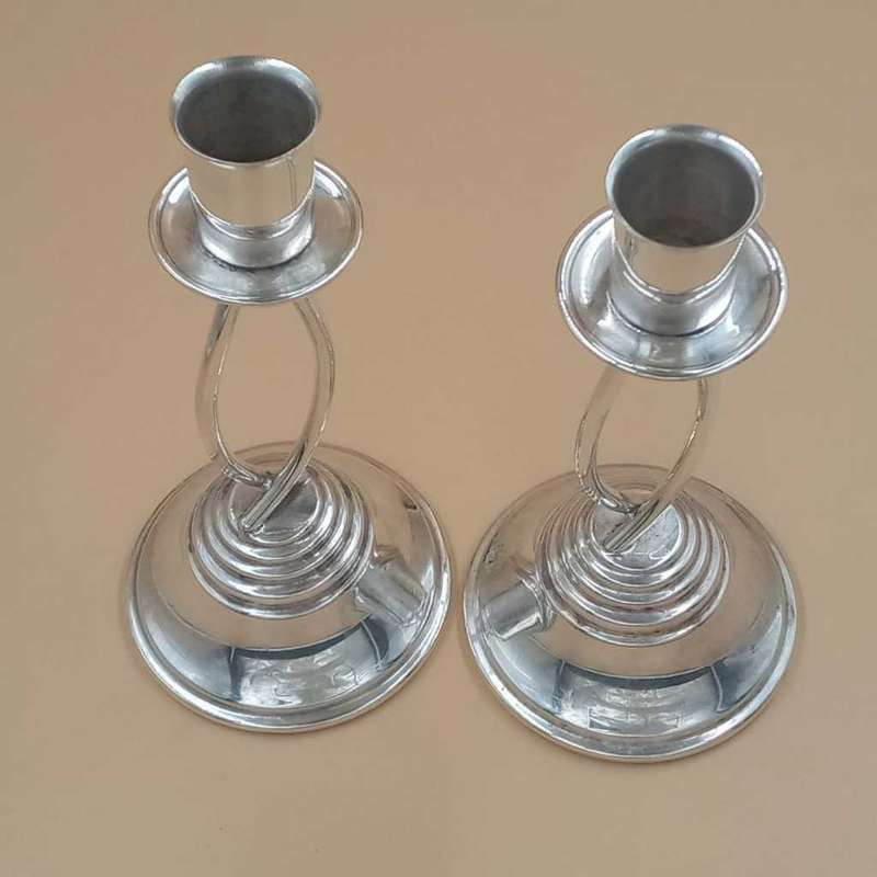 Classic Louis Plate EPNS Candle holders