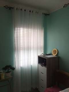 Eyelet curtains check voile 5m x 230cm white or cream