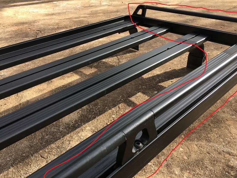 Front Runner expedition rails for Slimline II Roof Rack Single Cab/Double Cab Land Cruiser 70 series