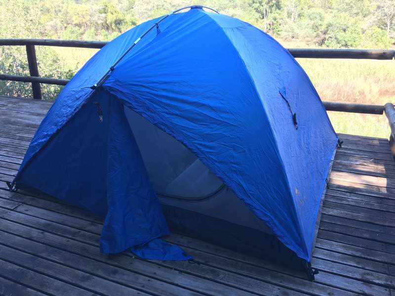 K Way Panorama 3 dome tent and 2x intex single mattress with pump bobshop .za