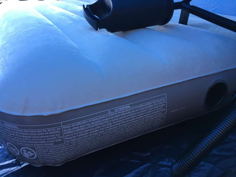 K-Way Panorama 3 dome tent and 2x intex single mattress with pump