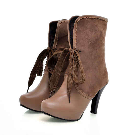 Elegant Ankle Boots in Caramel / Black / Brown ( Size 2 - 6 )