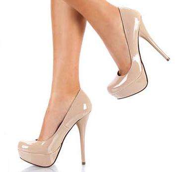 SALE - Ultra High Heels in Nude Size 5.5