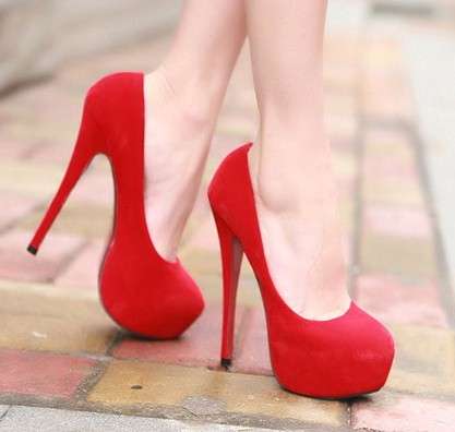 14cm Lovely Heels in Red / Black / Blue / Pink