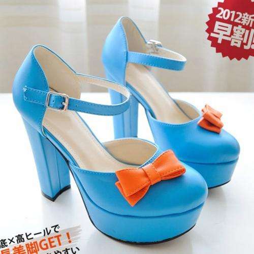 Baby Doll Heels in Blue - (More Colours)